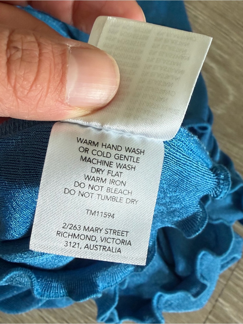 Tiger Mist Sunnie blue wrap dress sz XS - Picture 9 of 9